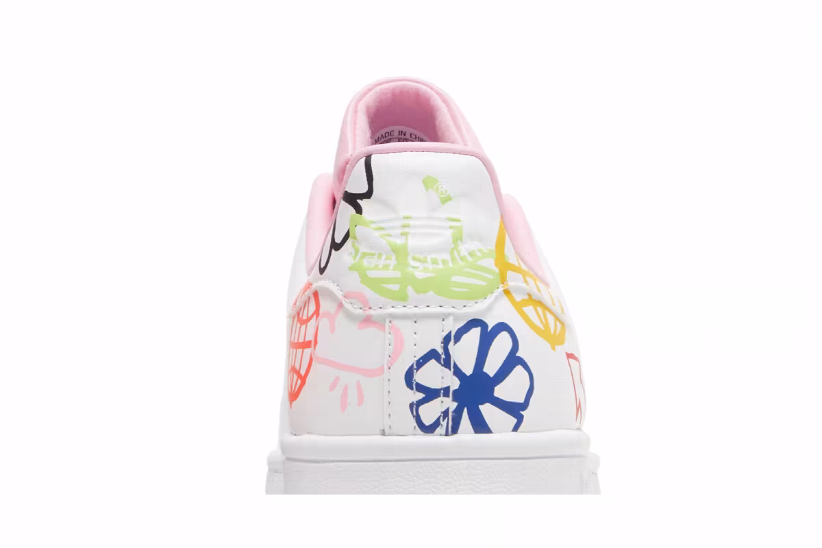Adidas Women's Stan Smith Doodle - White Pink, view 8