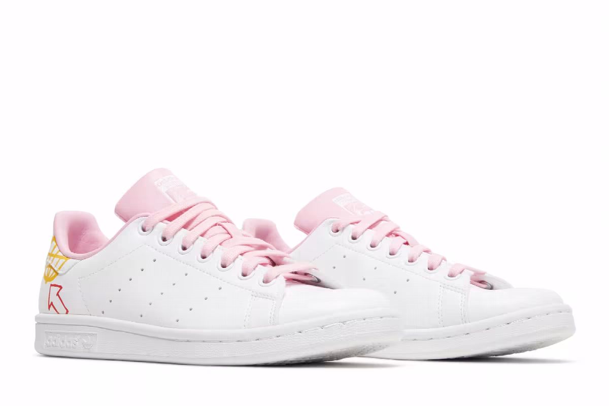Adidas Women's Stan Smith Doodle - White Pink, view 9