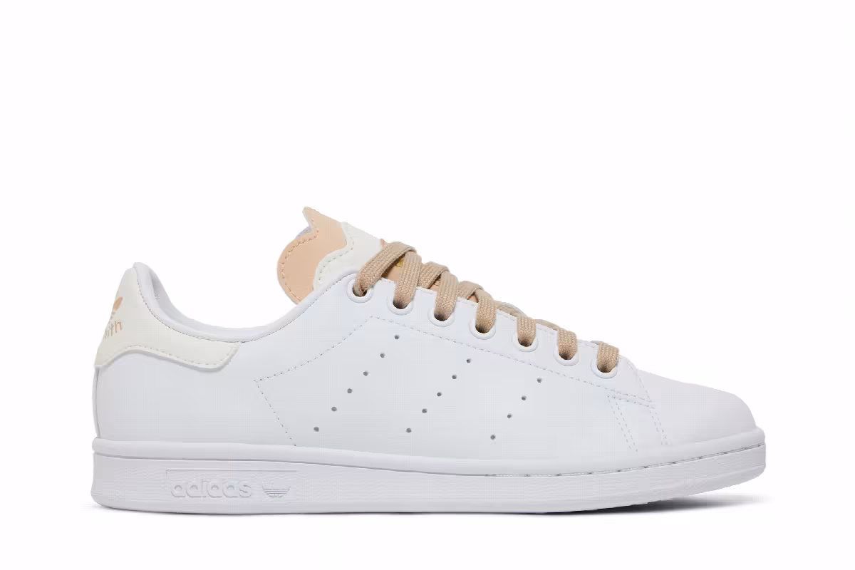 adidas Women's Stan Smith White Pale Nude, view 2