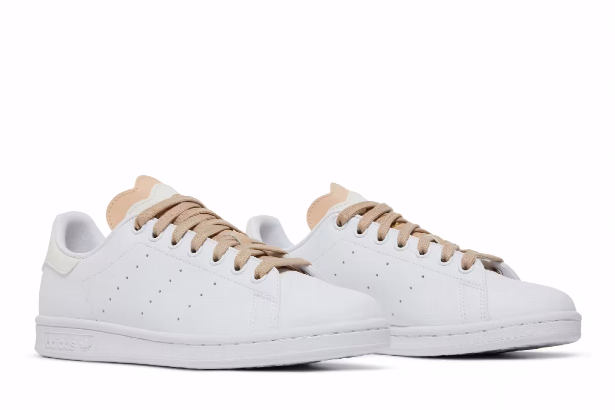adidas Women's Stan Smith White Pale Nude, view 9