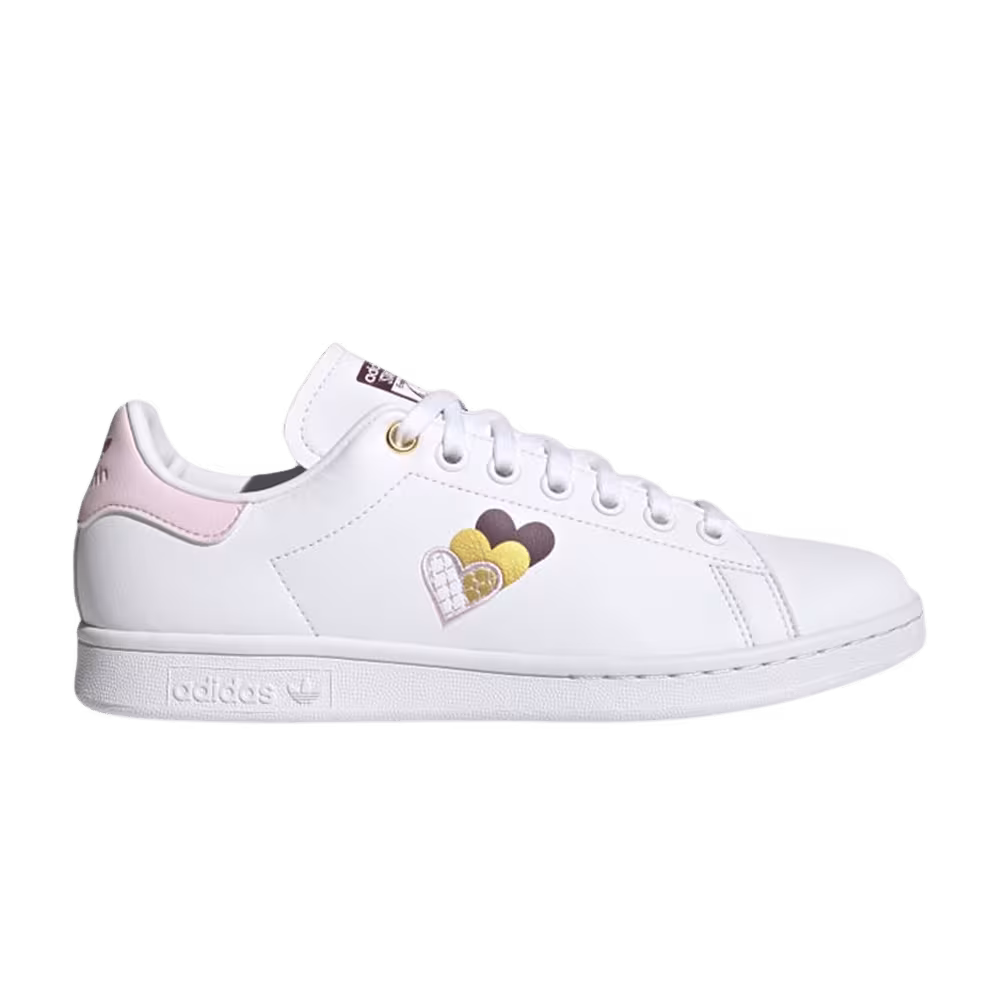 Adidas Women's Stan Smith Hearts - Clear Pink
