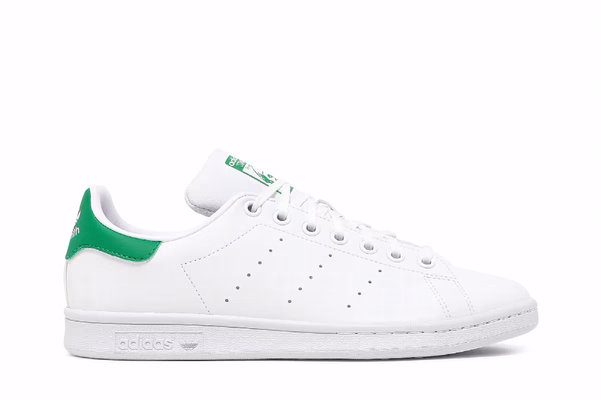 adidas Stan Smith Primegreen Big Kid White Green, view 2