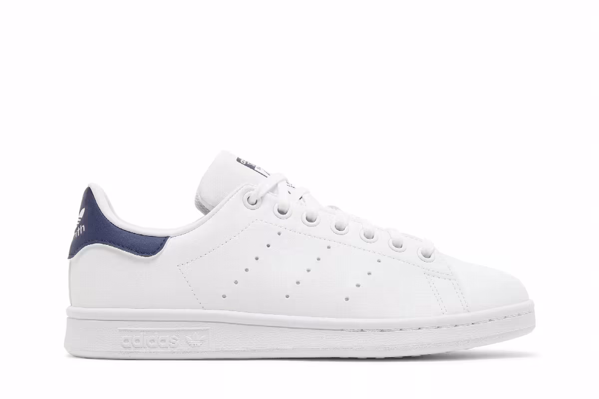 adidas Stan Smith J White Dark Blue, view 2
