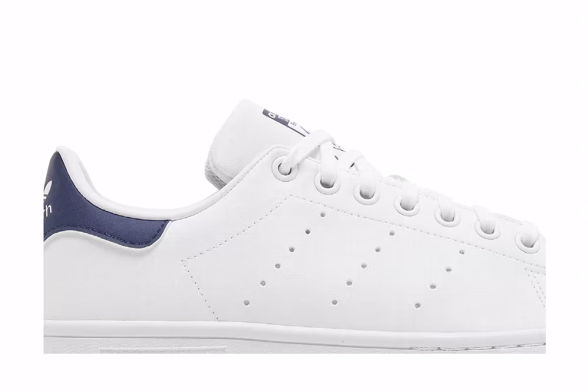 adidas Stan Smith J White Dark Blue, view 3