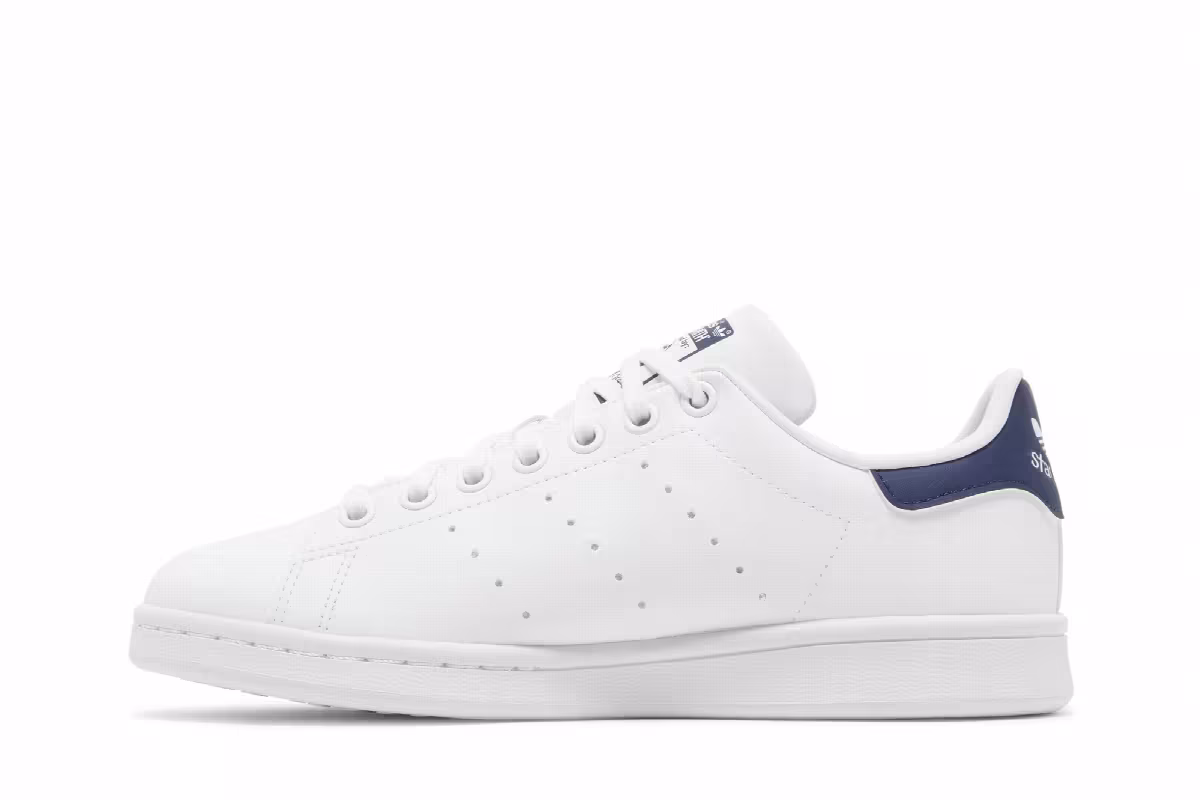 adidas Stan Smith J White Dark Blue, view 4