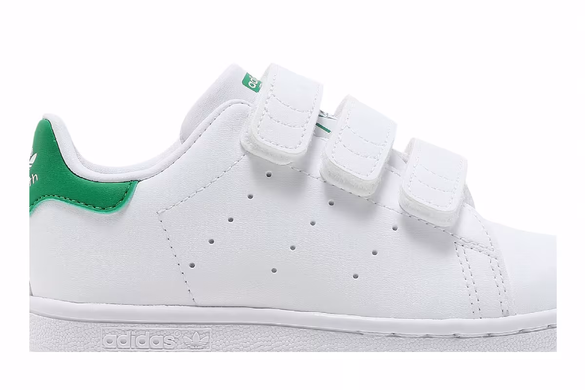 adidas Stan Smith Primegreen Infant White Green, view 3