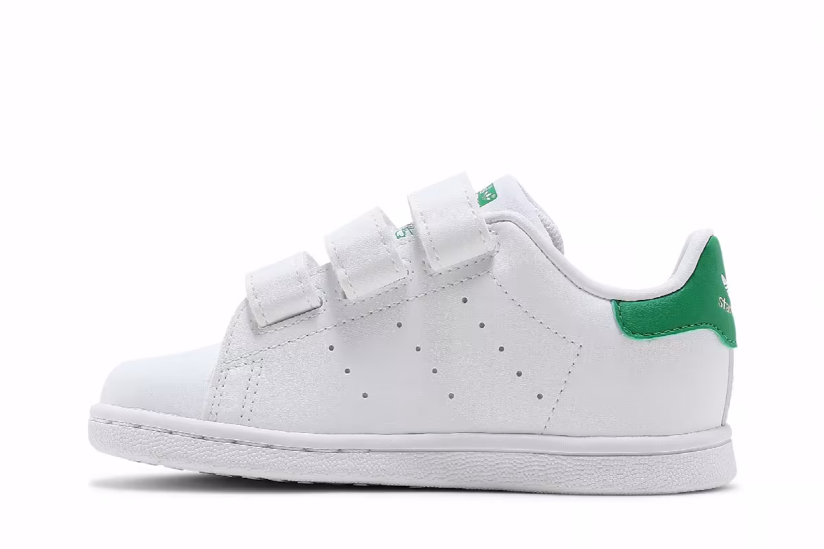 adidas Stan Smith Primegreen Infant White Green, view 4