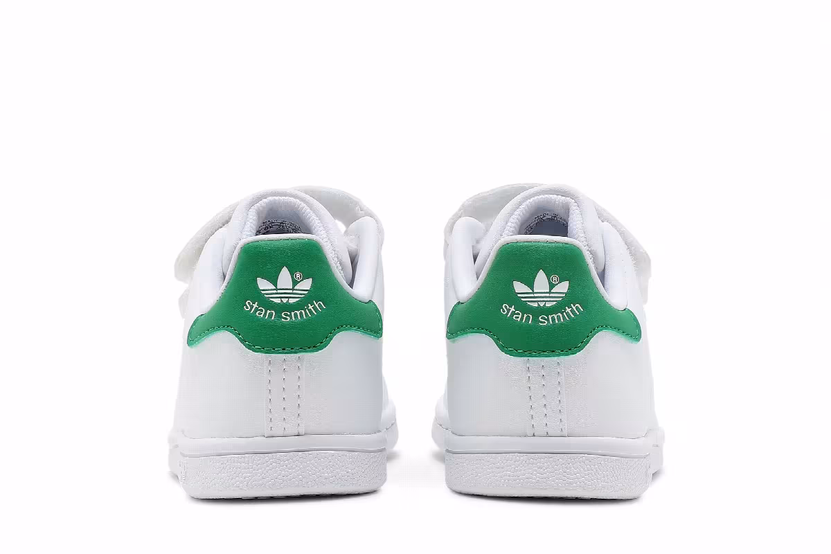 adidas Stan Smith Primegreen Infant White Green, view 7