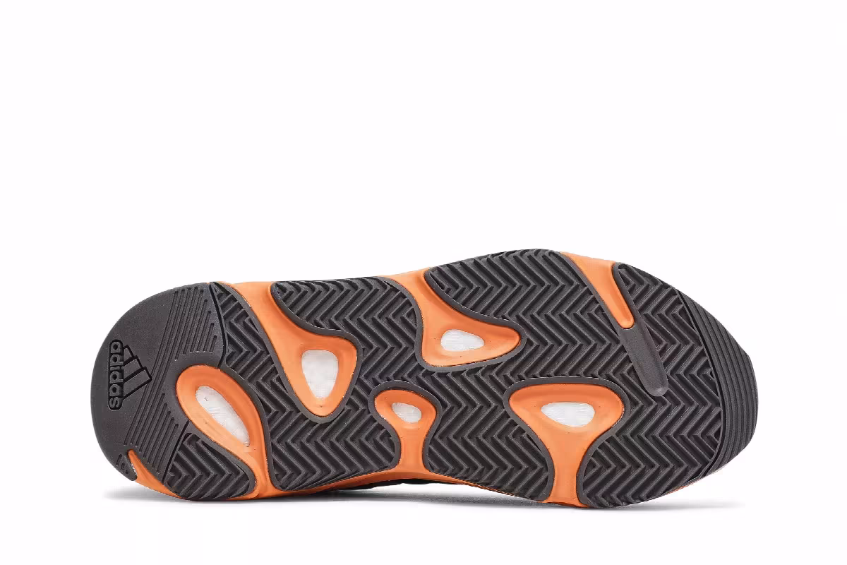 adidas Men's Yeezy Boost 700 Wash Orange, view 5