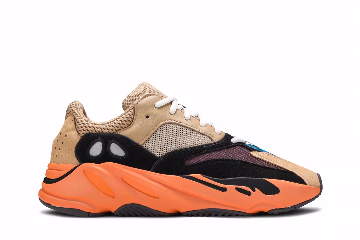 adidas Men's Yeezy Boost 700 Enflame Amber, view 2