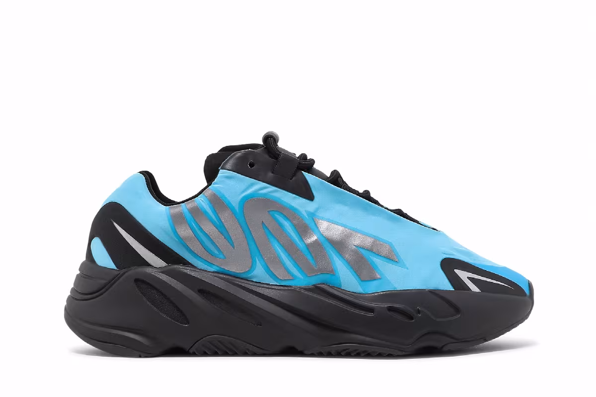 adidas Men's Yeezy Boost 700 MNVN Bright Cyan, view 2