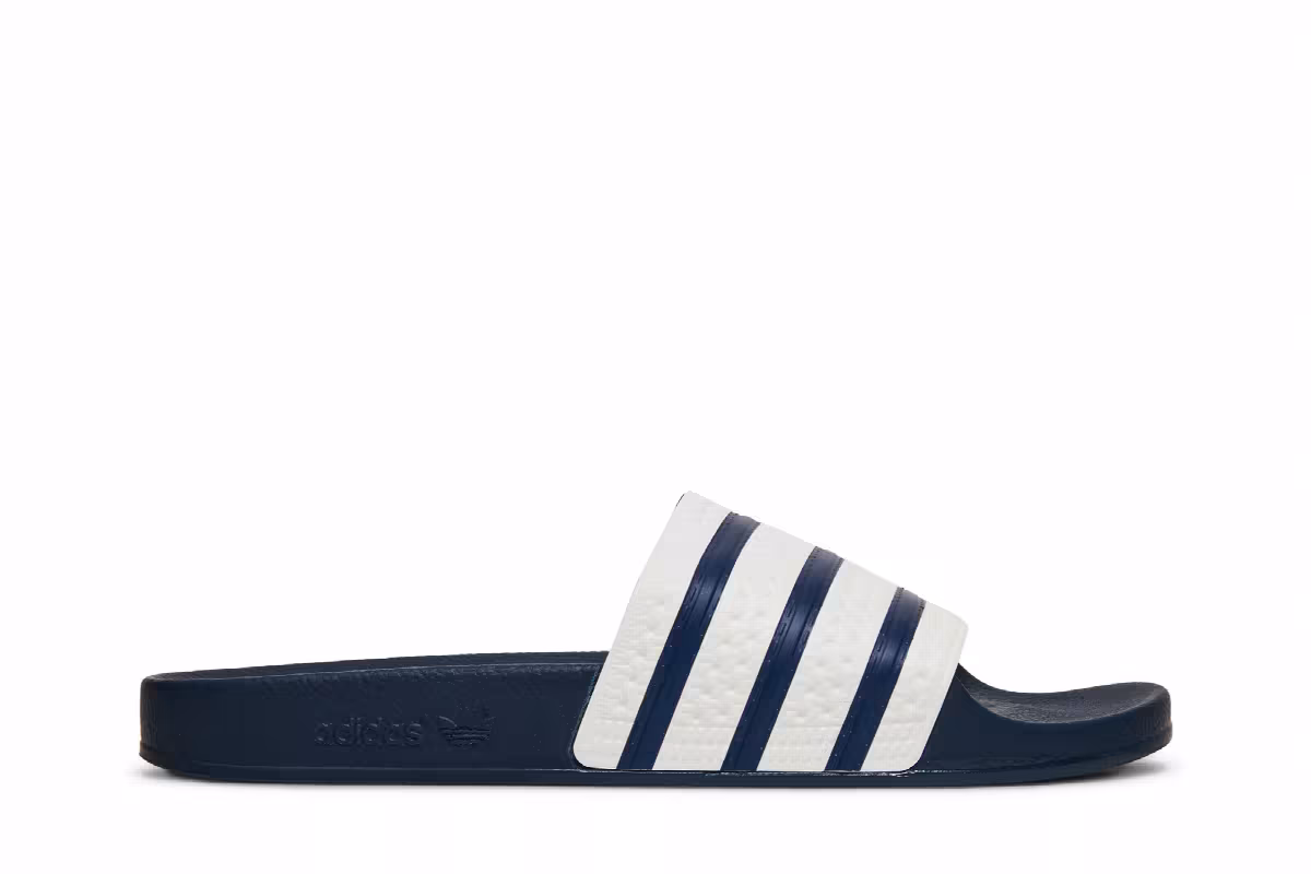 Adidas Adilette Slide Adi Blue White, view 2