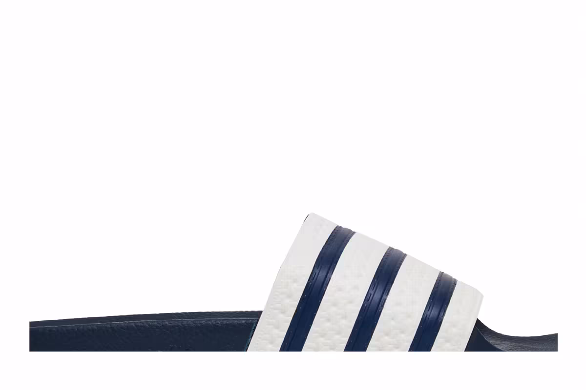 Adidas Adilette Slide Adi Blue White, view 3
