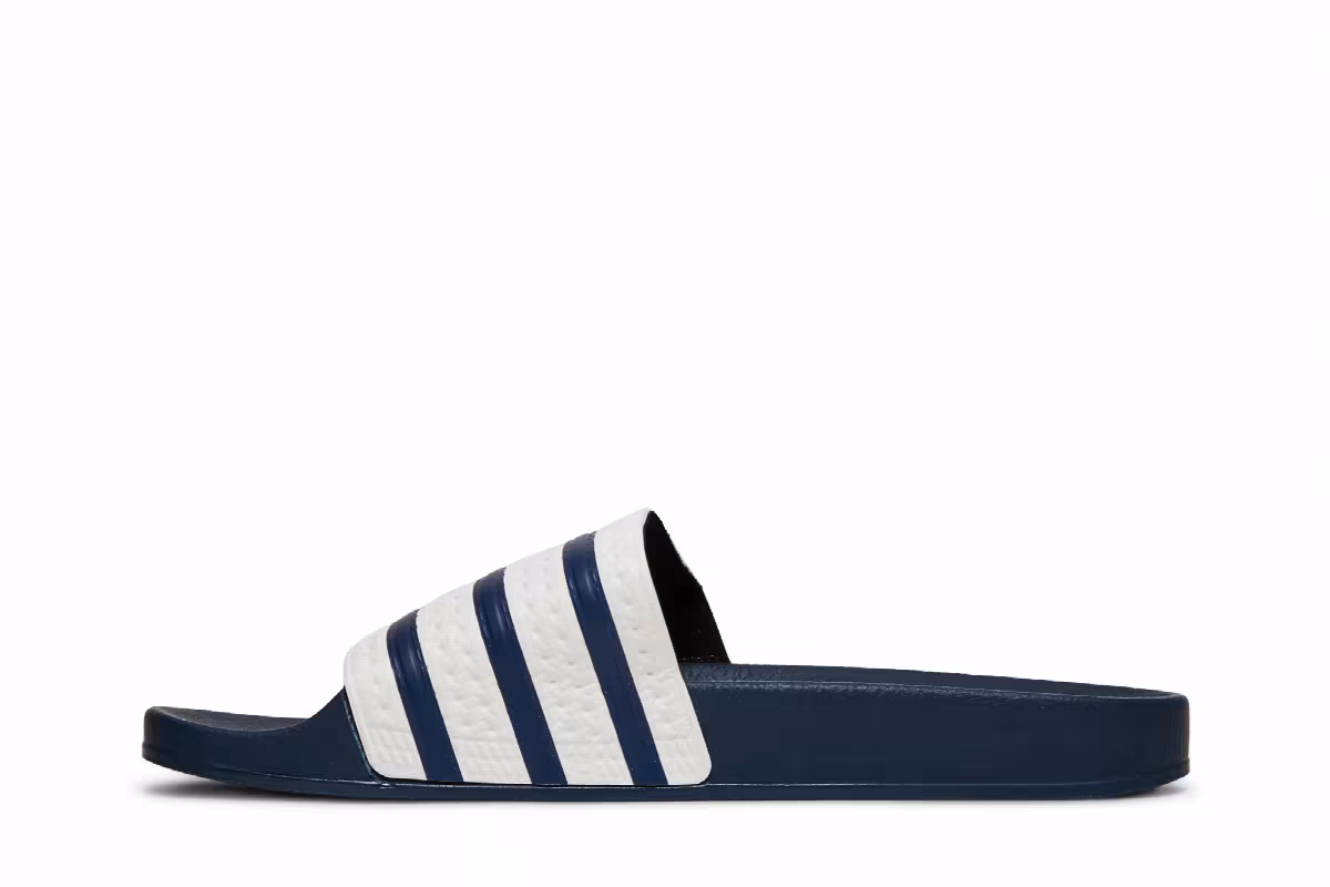 Adidas Adilette Slide Adi Blue White, view 4