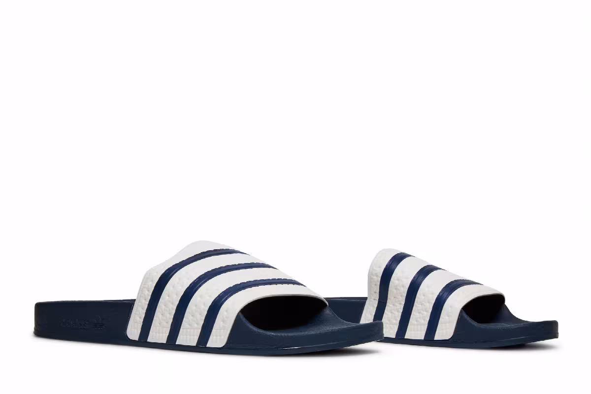 Adidas Adilette Slide Adi Blue White, view 9