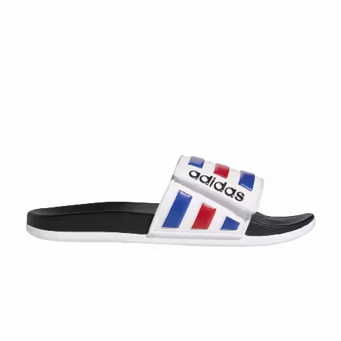Adidas Adilette Comfort Adjustable Slide 'White Royal Scarlet'
