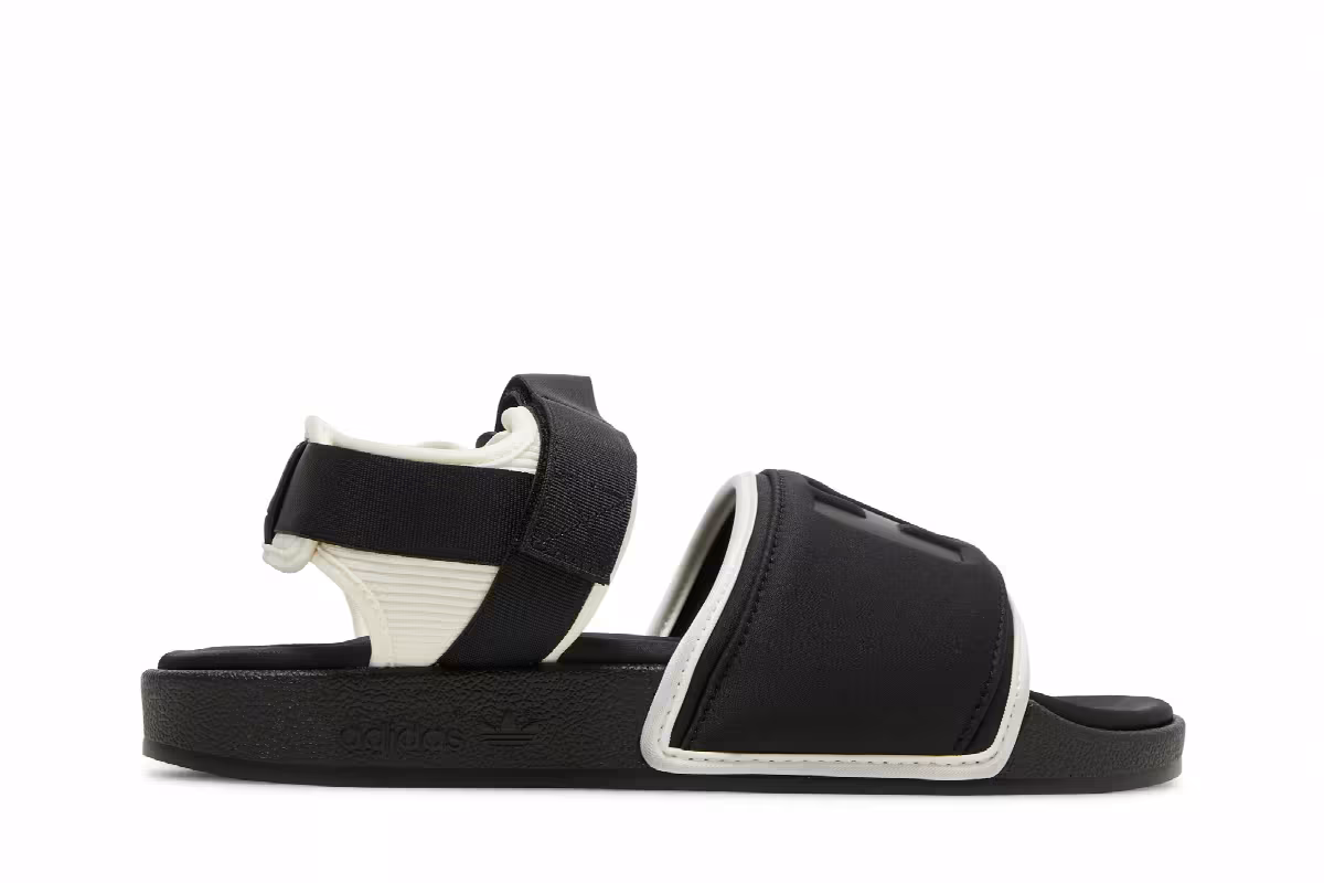 Pharrell x adidas Adilette 2.0 Slide Black White, view 2
