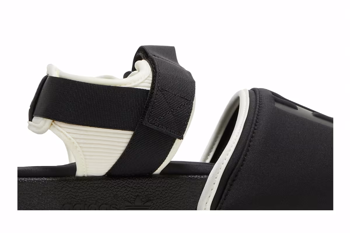 Pharrell x adidas Adilette 2.0 Slide Black White, view 3