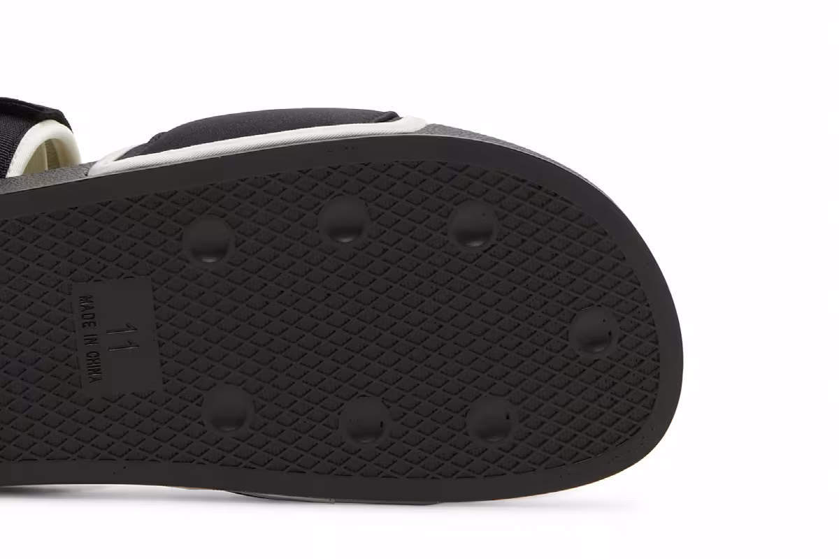 Pharrell x adidas Adilette 2.0 Slide Black White, view 6