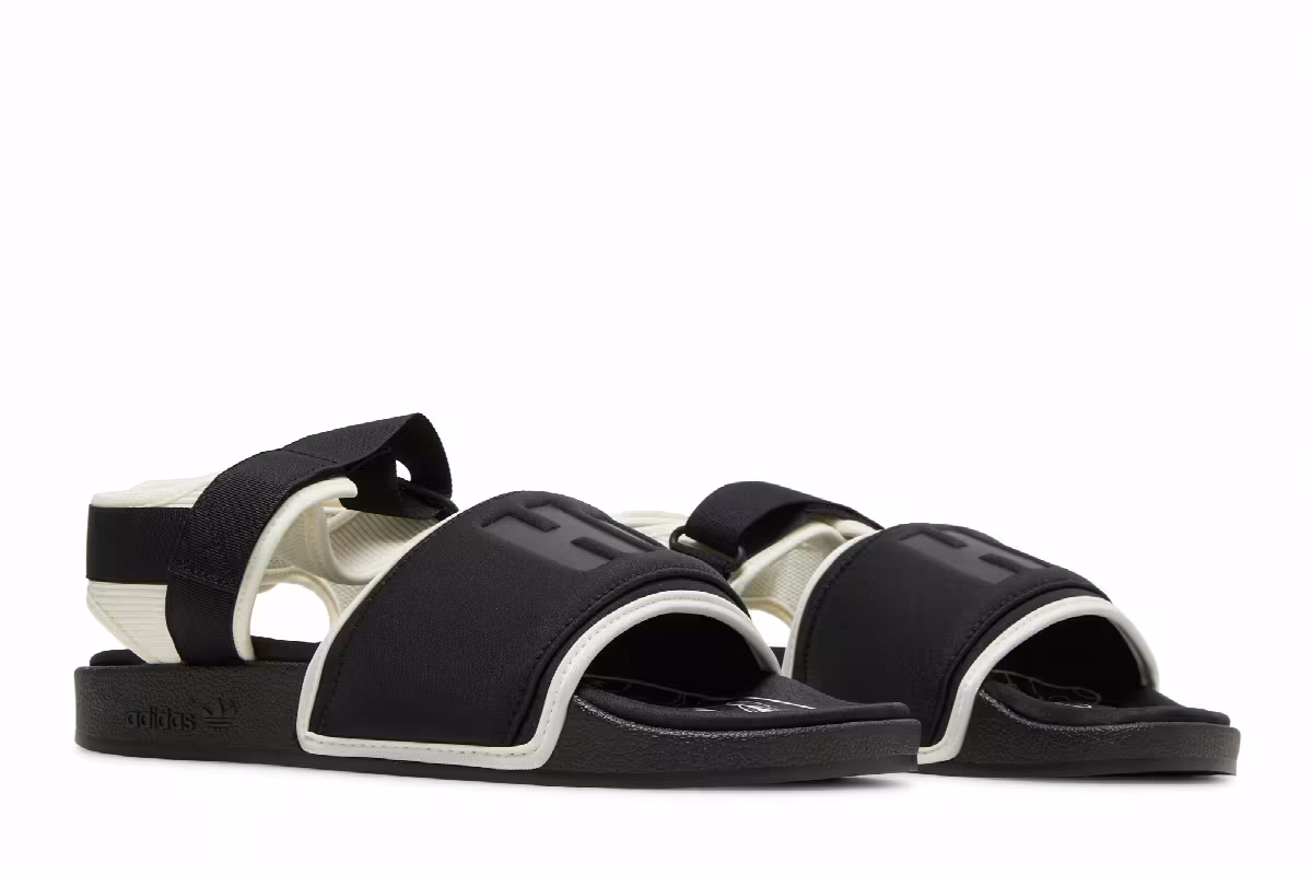 Pharrell x adidas Adilette 2.0 Slide Black White, view 9