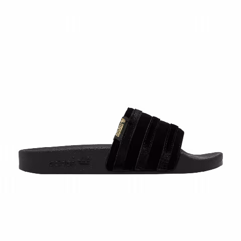 Adidas Wmns Adilette Slide 'Black Gold Metallic'
