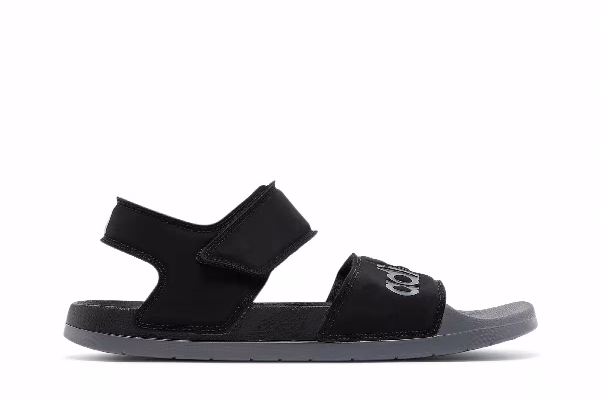 adidas Adilette Sandal Black Grey, view 2