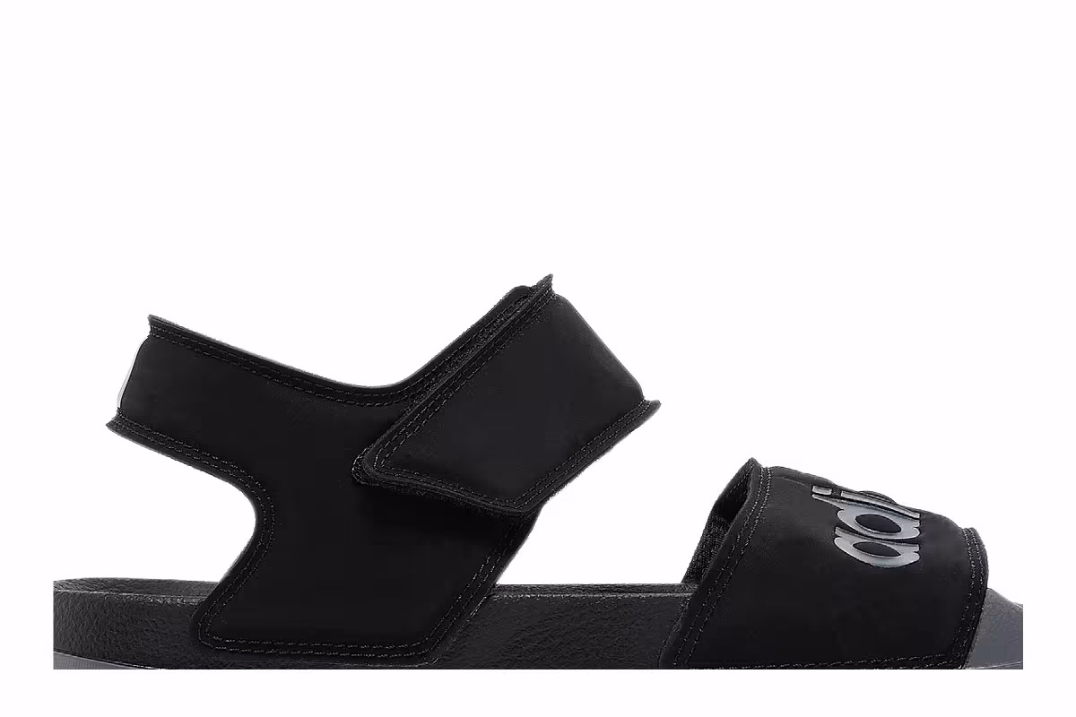 adidas Adilette Sandal Black Grey, view 3