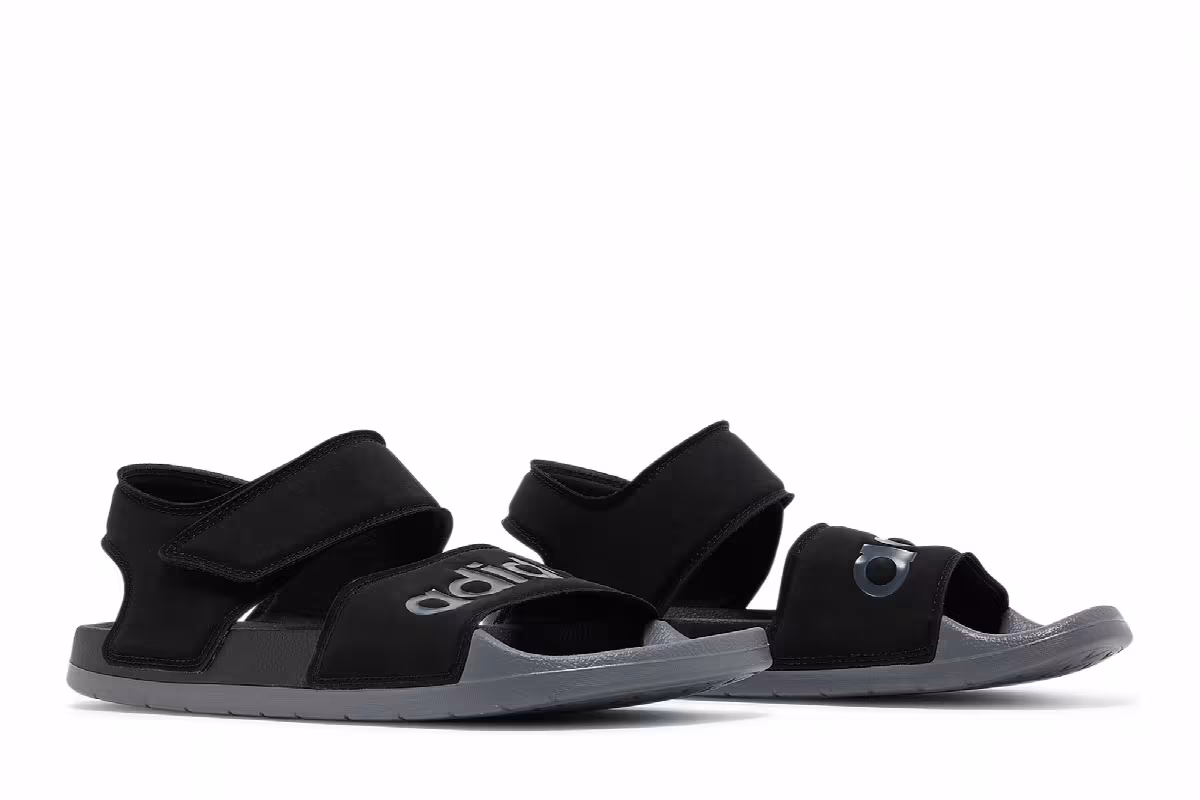 adidas Adilette Sandal Black Grey, view 9