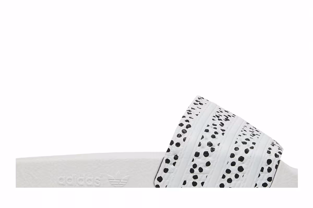 Adidas Women's Adilette Slide Polka - White, view 3