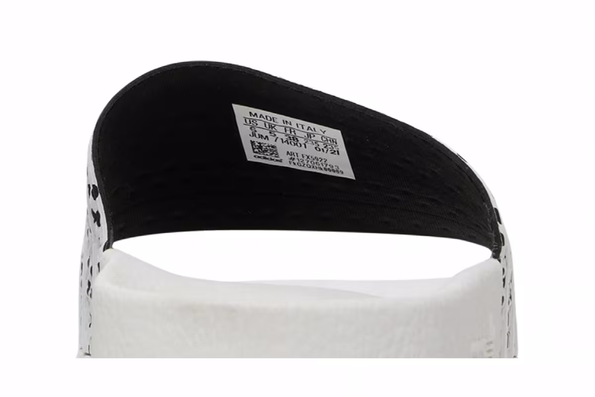 Adidas Women's Adilette Slide Polka - White, view 8