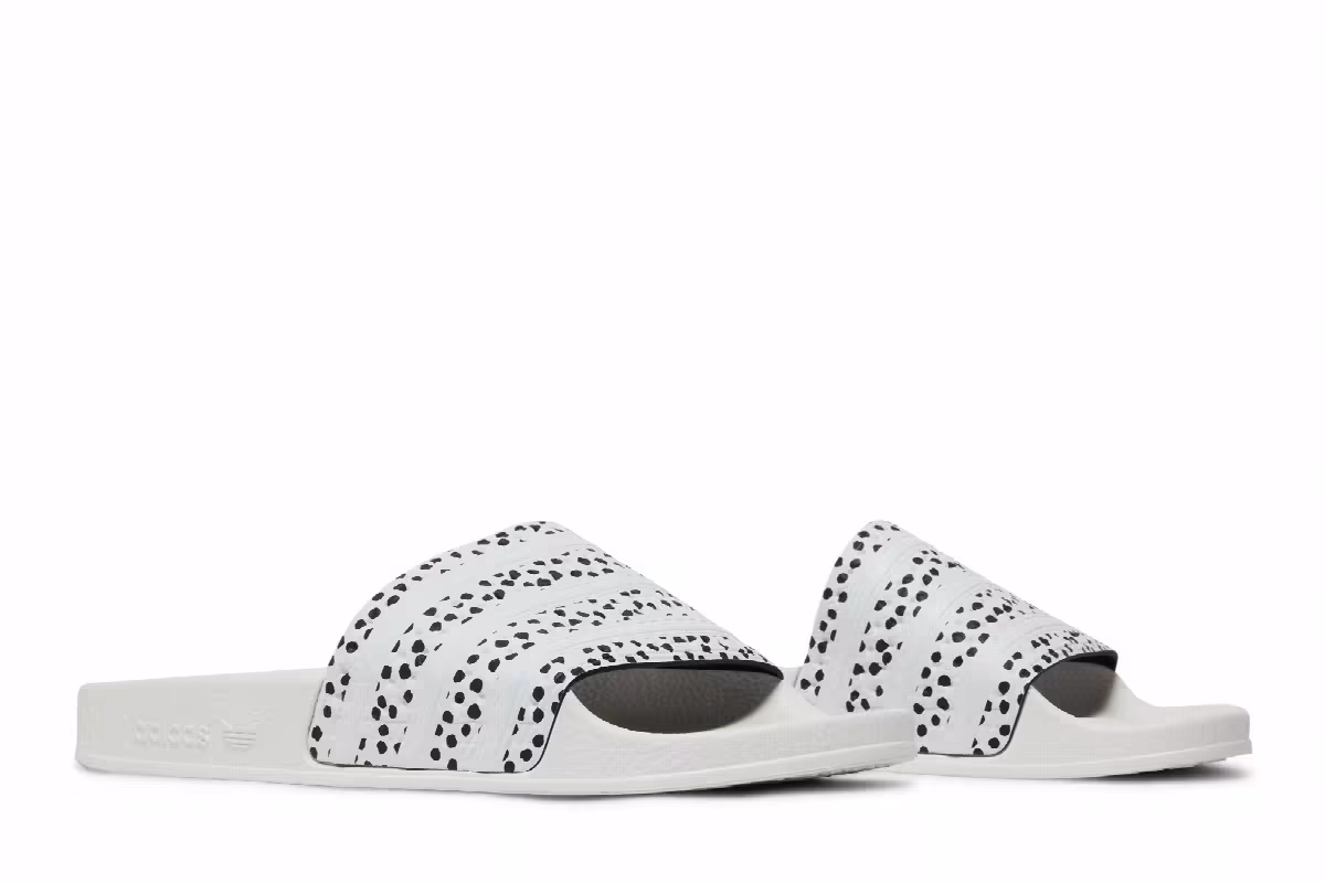 Adidas Women's Adilette Slide Polka - White, view 9