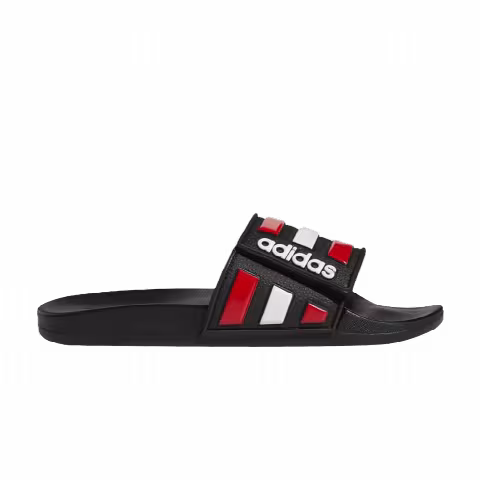 Adidas Adilette Comfort Adjustable Slide 'Black Vivid Red White'