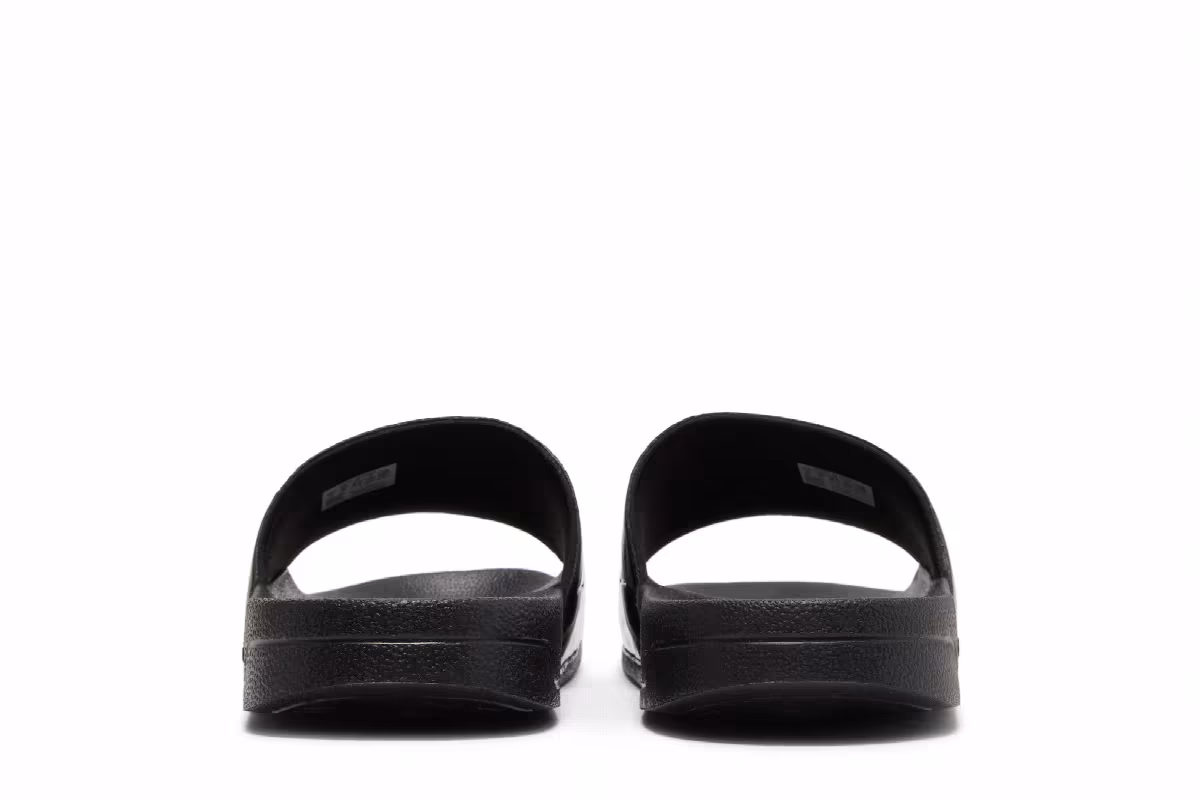 Hirocoledge x adidas Women's Adilette Shower Slide Black White, view 7
