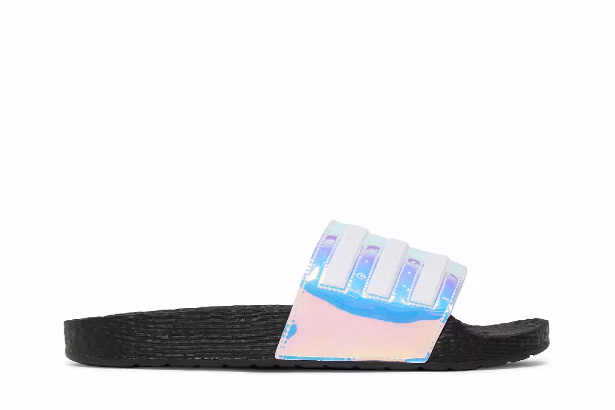 adidas Adilette Boost Slides Iridescent, view 2