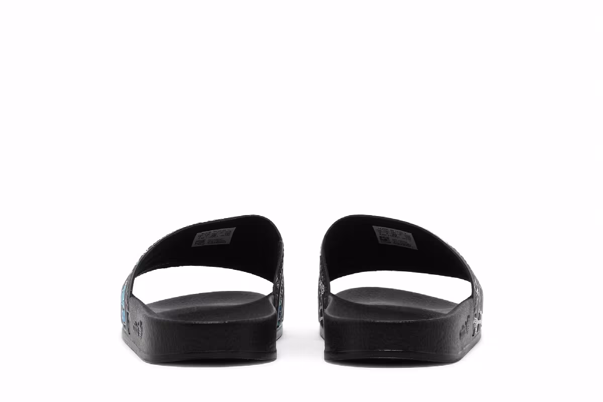 Adidas Adilette Slide J Empowering Graphics - Black, view 7