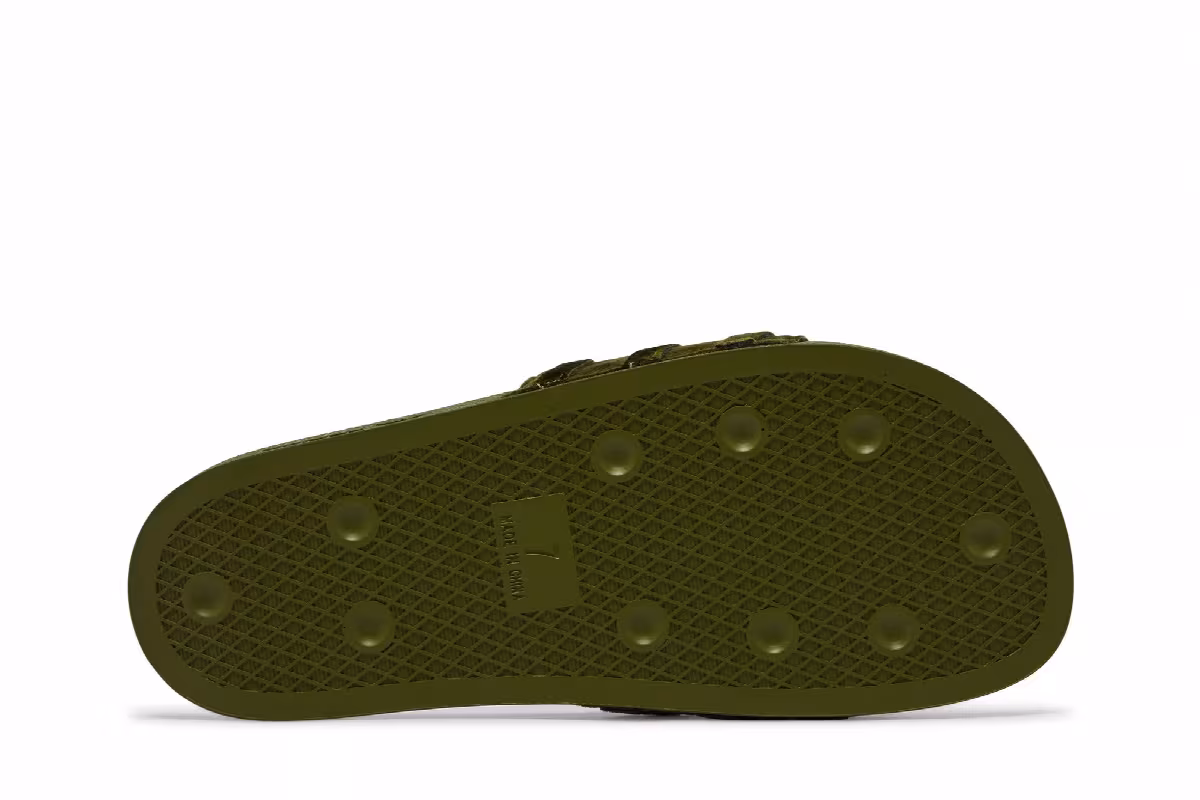adidas Women's Adilette Slide Orbit Green, view 5