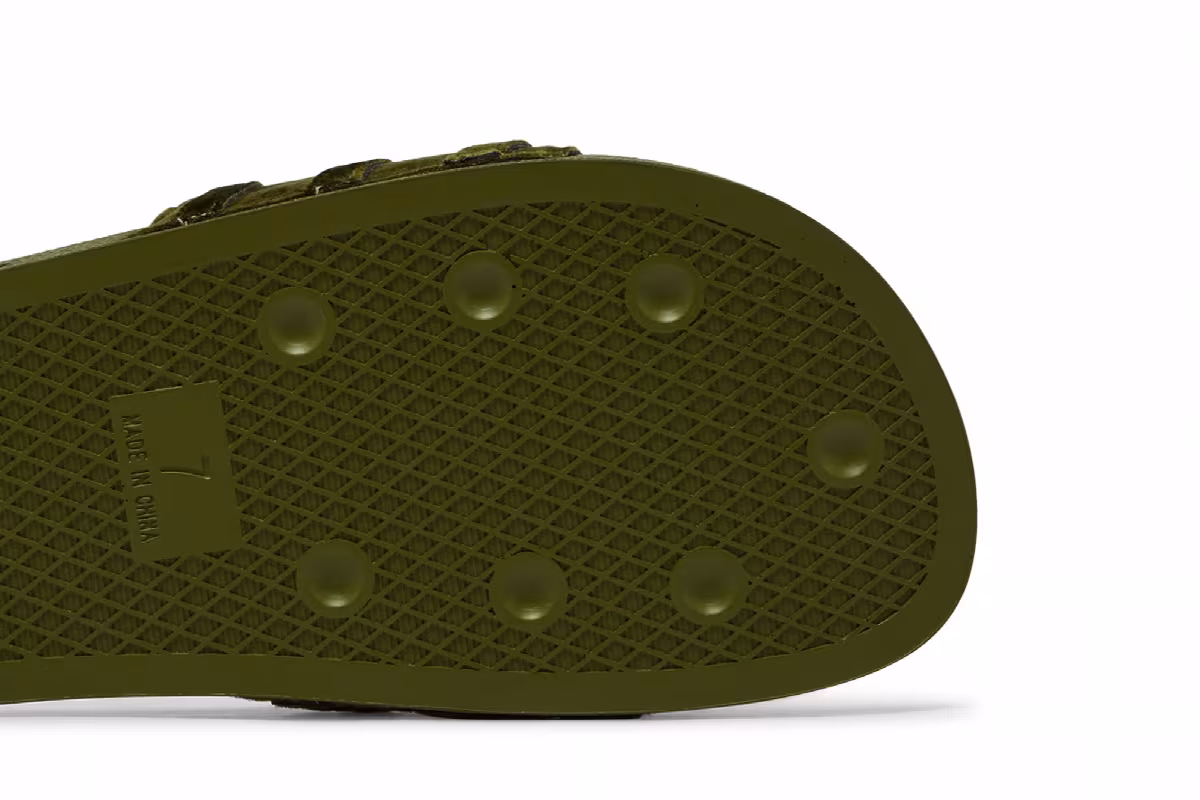adidas Women's Adilette Slide Orbit Green, view 6