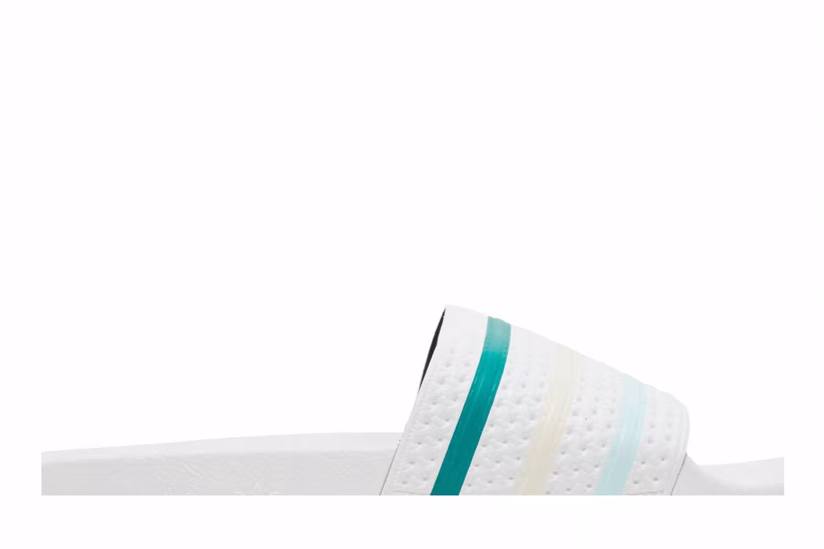 Adidas Adilette Slide White Halo Mint, view 3
