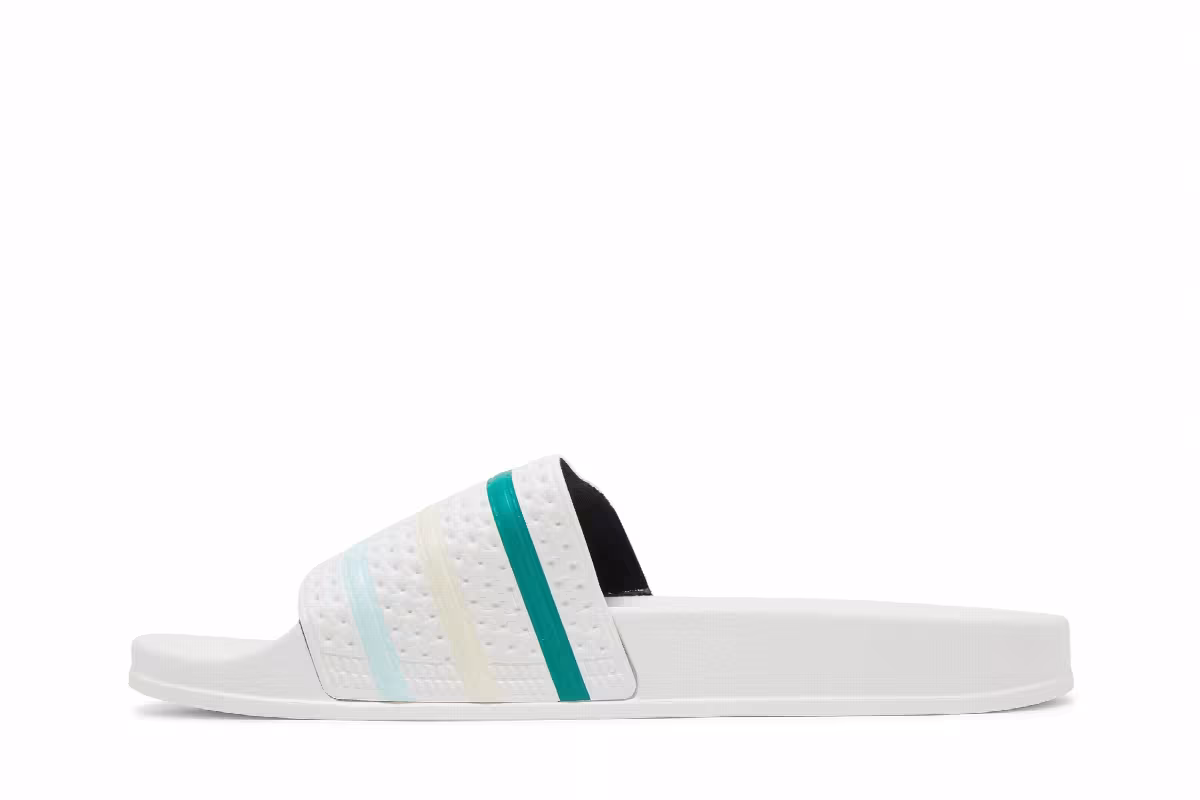 Adidas Adilette Slide White Halo Mint, view 4