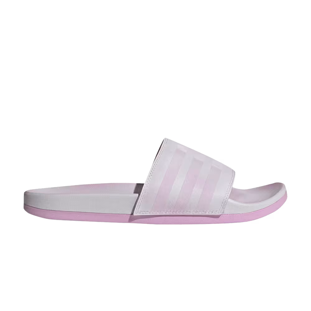 Adidas Women's Adilette Comfort Slides Grey Clear Lilac