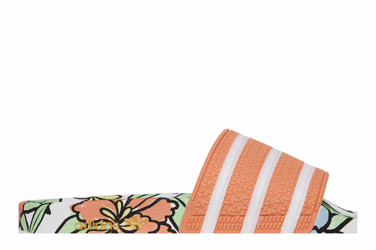 Adidas Women's Adilette Slide Ambient Blush Floral, view 3