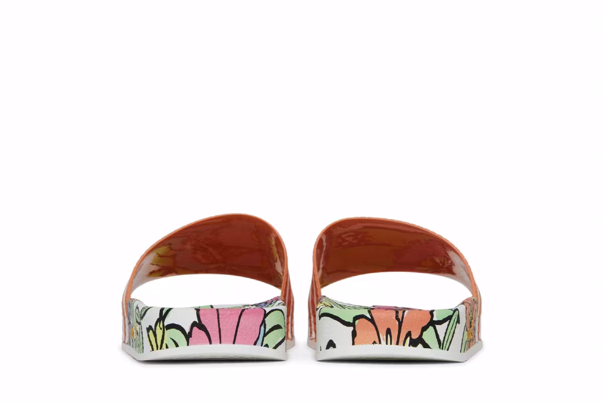 Adidas Women's Adilette Slide Ambient Blush Floral, view 7