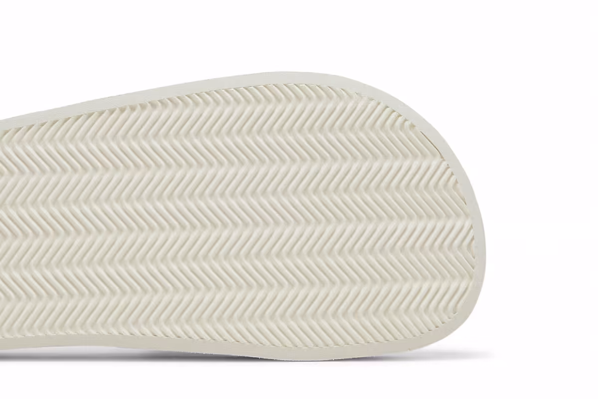 Adidas Women's Adilette Bonega Slide Triple White, view 6