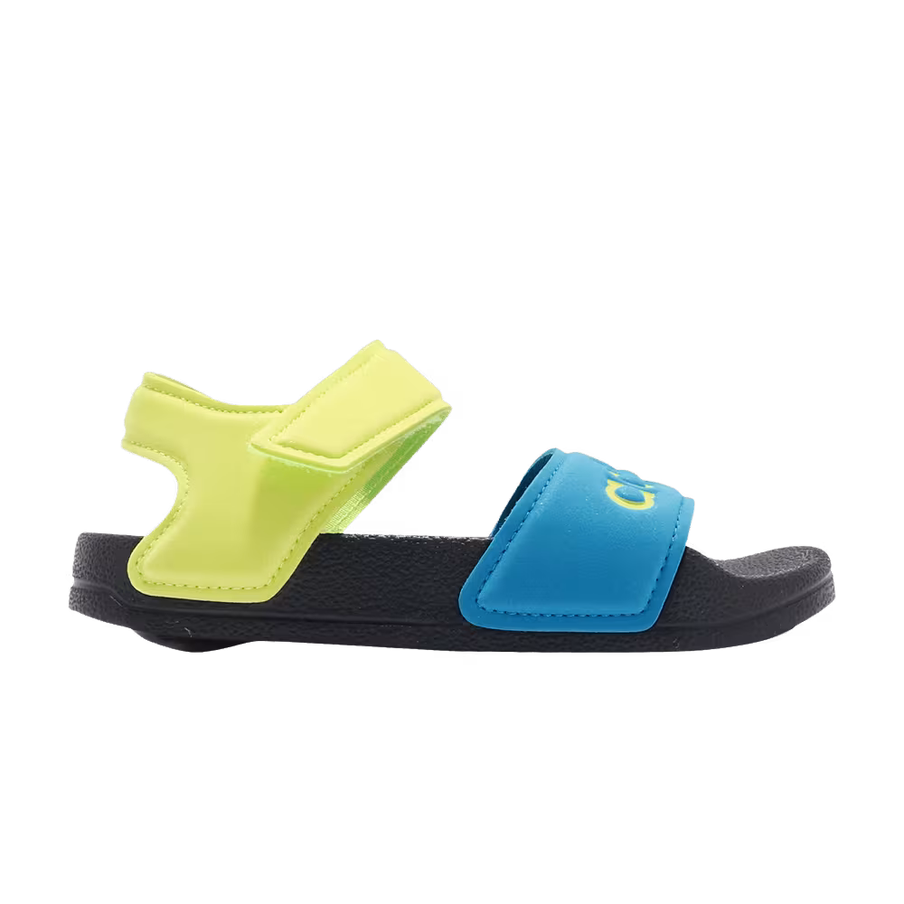 Adidas Adilette Sandal K Solar Yellow Blue