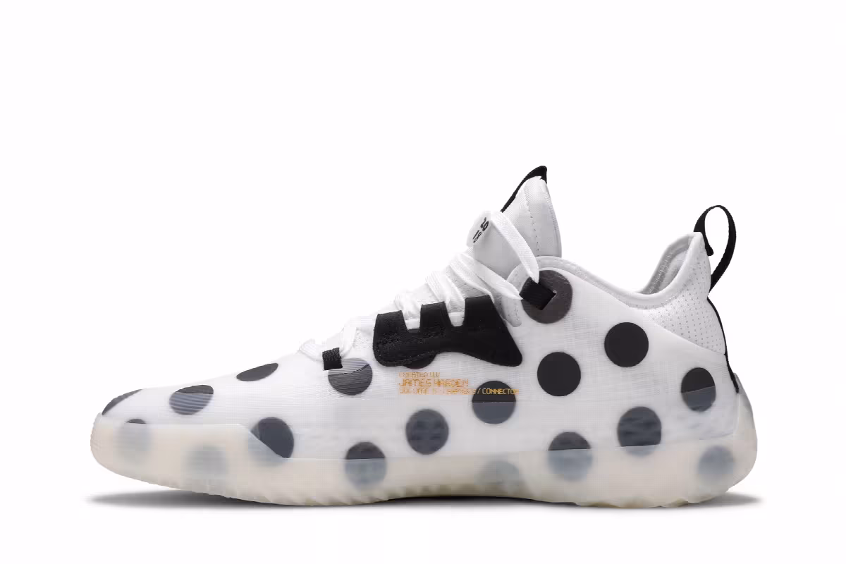 adidas Harden Vol. 5 Futurenatural Polka Dot - White, view 4
