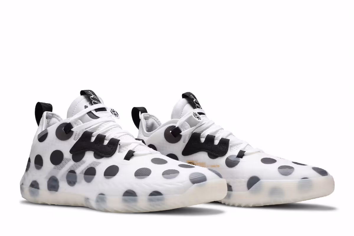 adidas Harden Vol. 5 Futurenatural Polka Dot - White, view 9