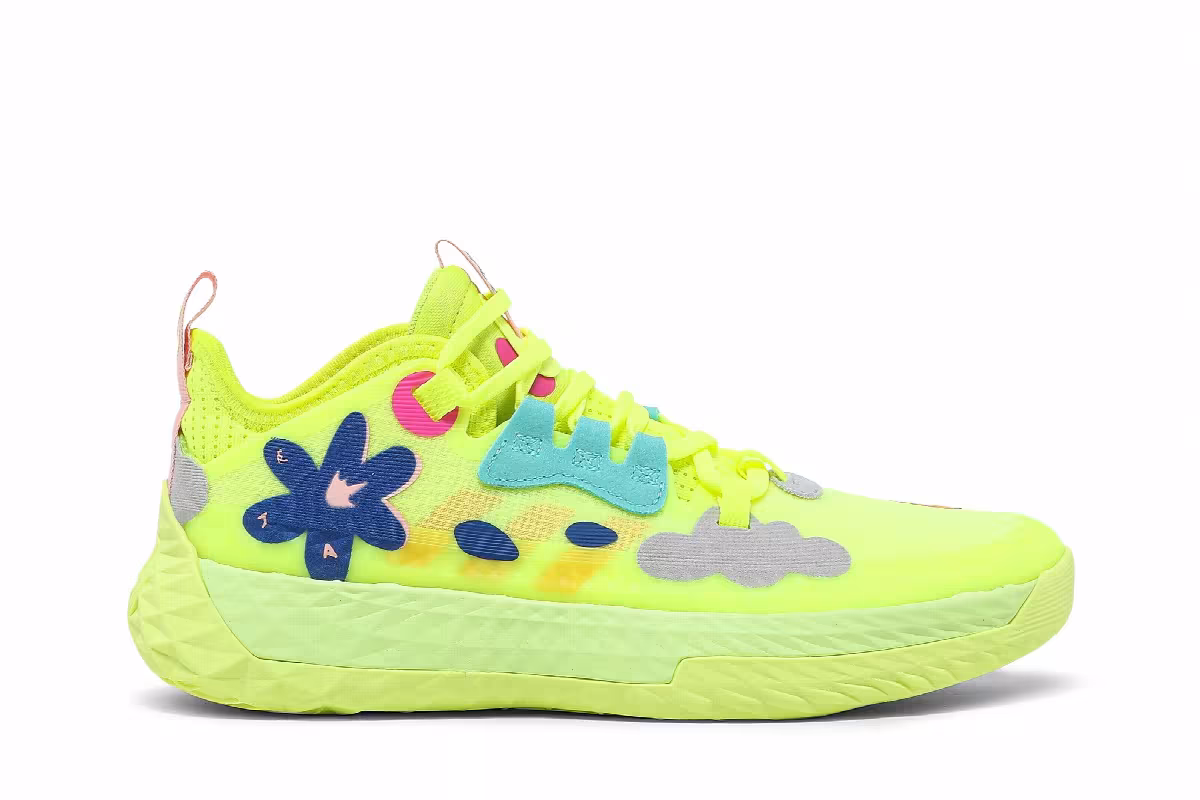 adidas Harden Vol. 5 J Futurenatural Solar Yellow, view 2