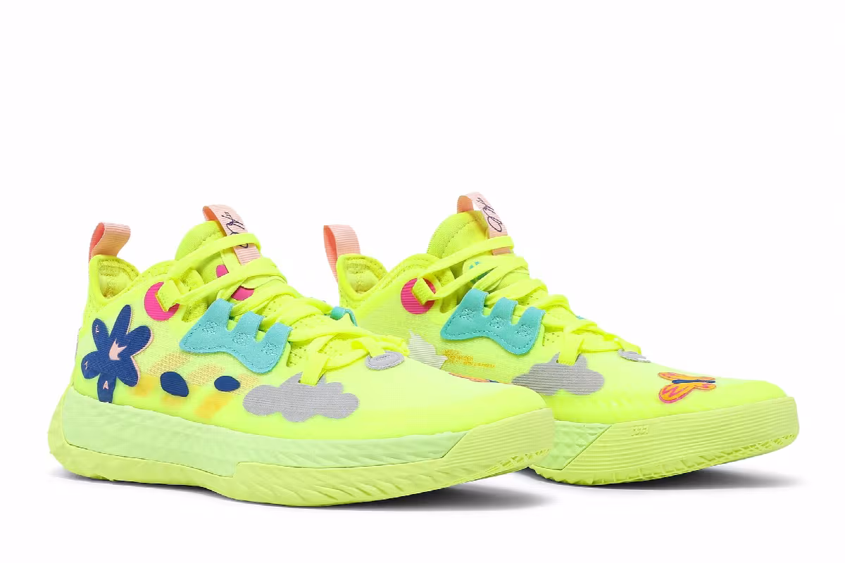adidas Harden Vol. 5 J Futurenatural Solar Yellow, view 9