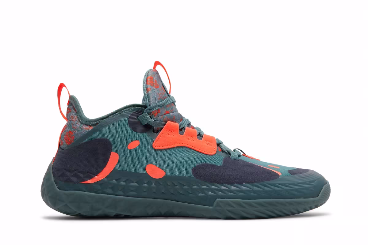 adidas Harden Vol. 5 Futurenatural Floral - Hazy Emerald, view 2