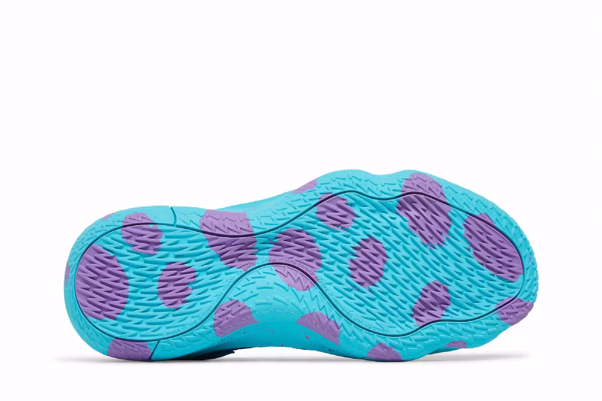 Monsters Inc. x adidas Dame 7 EXTPLY Sulley, view 5